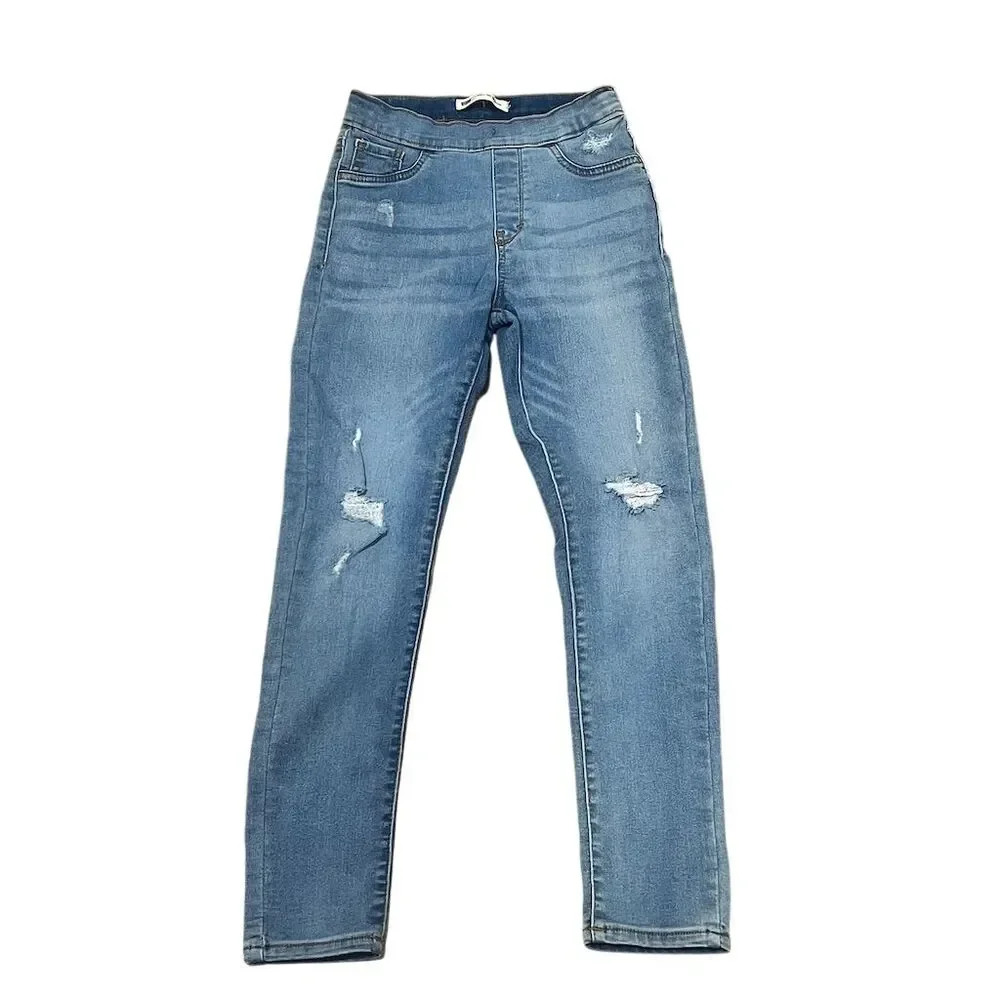 Levi's Girl's Size 10G Blue Distressed Pull-On Jegging Jeans - Picture 3 of 9